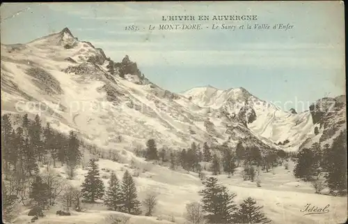 Mont Dore Puy de Dome Le Sancy et la Vallee d Enfer en hiver Kat. Mont Dore