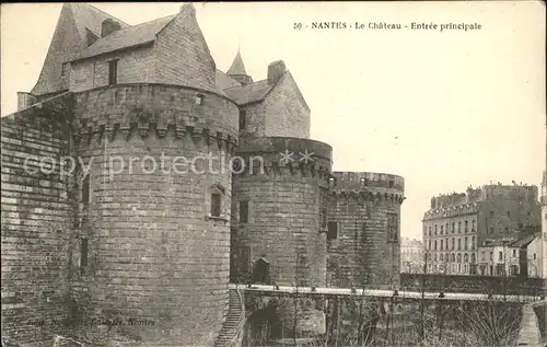 Nantes Loire Atlantique Chateau Entree principale Kat. Nantes