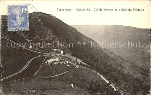 Le Falgoux Col de Nerom et Vallee vue panoramique Kat. Le Falgoux