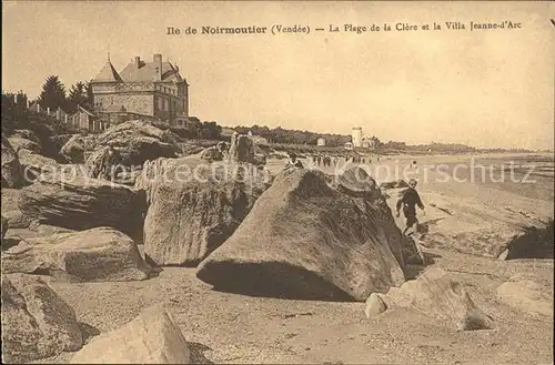 Noirmoutier en l Ile Plage de la Clere et Villa Jeanne d Arc Kat. Noirmoutier en l Ile