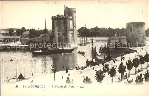 La Rochelle Charente Maritime Entree du Port Tour Bateau Kat. La Rochelle