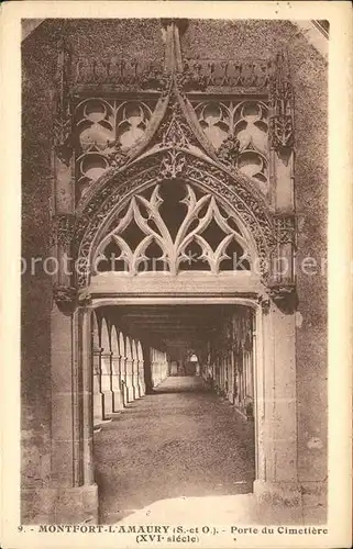 Montfort l Amaury Porte du Cimetiere XVI siecle Kat. Montfort l Amaury