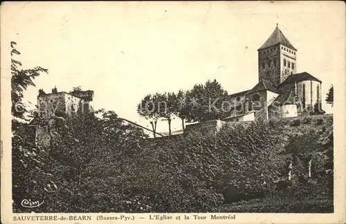 Sauveterre de Bearn Eglise et Tour Montreal Kat. Sauveterre de Bearn