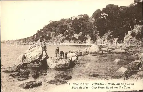 Toulon Var Route du Cap Brun Bord de Mer Cote d Azur Kat. Toulon