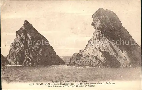 Toulon Var Les Sablettes Rochers des 2 Freres Kat. Toulon