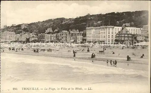 Trouville sur Mer Plage Villas et les Hotels Kat. Trouville sur Mer