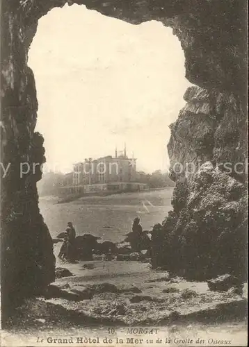 Morgat Grand Hotel de la Mer vu de la Grotte des Oiseaux Kat. Crozon