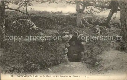 Fontainebleau Seine et Marne Foret Fontaine des Ermites Kat. Fontainebleau