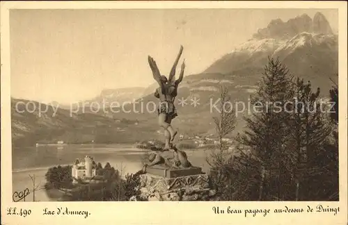 Annecy Haute Savoie Panorama Lac d Annecy Monument Kat. Annecy