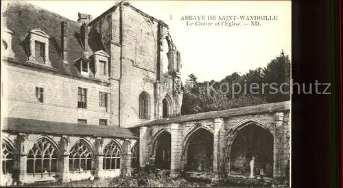 Saint Wandrille Rancon Abbaye Cloitre Eglise Kat. Saint Wandrille Rancon