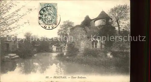 Beauvais Tour Boileau Stempel auf AK Kat. Beauvais