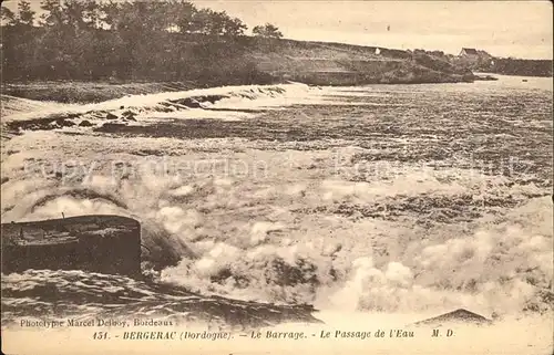 Bergerac Le Barrage Passage de l Eau Kat. Bergerac