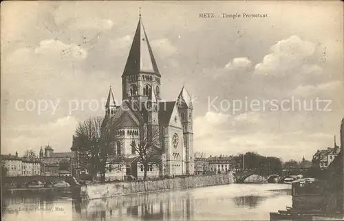 Metz Moselle Temple Protestant Kat. Metz