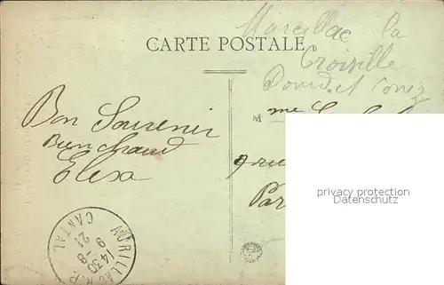 Aurillac Porte de la Maison consulaire Stempel auf AK Kat. Aurillac