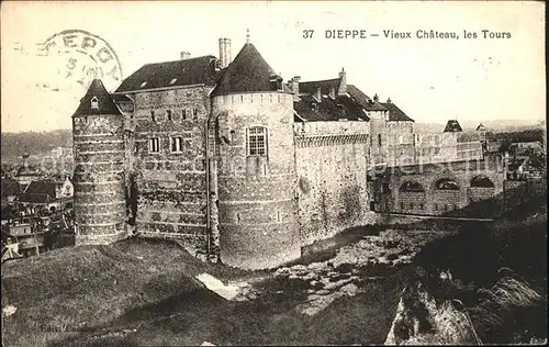 Dieppe Seine Maritime Tours du vieux Chateau Kat. Dieppe