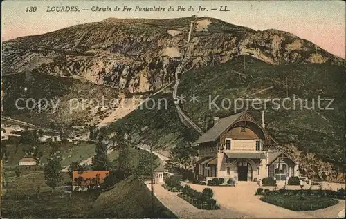 Lourdes Hautes Pyrenees Chemin de Fer Funiculaire du Pic du Jer Kat. Lourdes