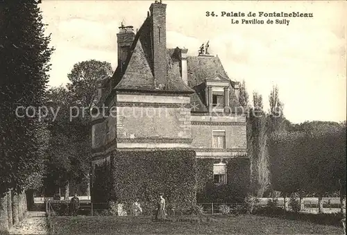 Fontainebleau Seine et Marne Palais Pavillon de Sully Kat. Fontainebleau