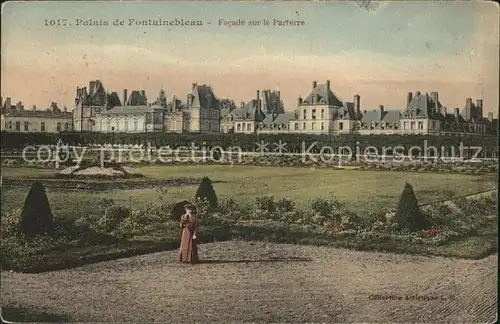 Fontainebleau Seine et Marne Palais Facade sur le Parterre Jardin Kat. Fontainebleau