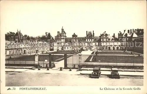 Fontainebleau Seine et Marne Chateau et la Grande Grille Kat. Fontainebleau