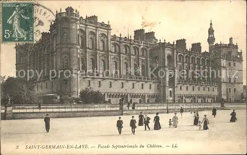 Saint Germain en Laye Facade septentrionale du Chateau Stempel auf AK Kat. Saint Germain en Laye