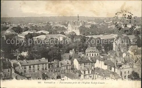 Versailles Yvelines Panorama pris de l Eglise Saint Louis Kat. Versailles