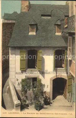 Lourdes Hautes Pyrenees Maison de Bernadette Soubirous Kat. Lourdes