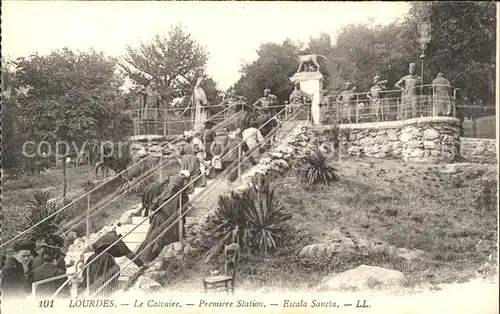 Lourdes Hautes Pyrenees Calvaire Premiere Station Escala Sancta Kat. Lourdes