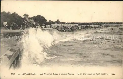 La Rochelle Charente Maritime Nouvelle Plage a maree haute Kat. La Rochelle