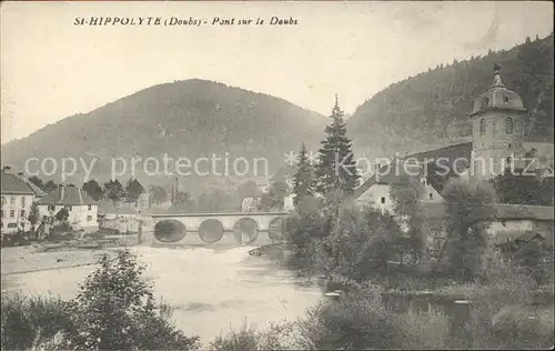 Saint Hippolyte Doubs Pont sur le Doubs Kat. Saint Hippolyte