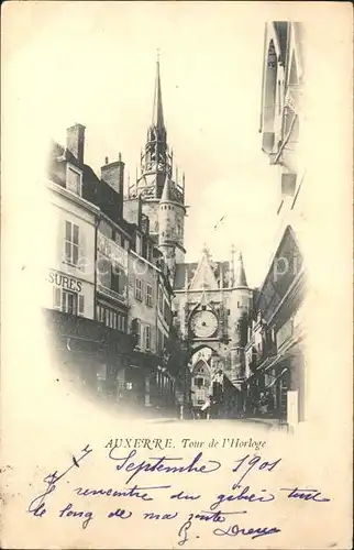 Auxerre Tour de l Horloge Kat. Auxerre
