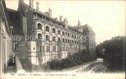 Blois Loir et Cher Chateau Monument historique Facade Francois Ier Kat. Blois