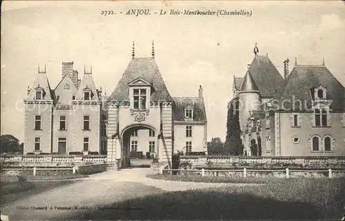 Anjou Bois Montboucher Chambellay Chateau Kat. Anjou