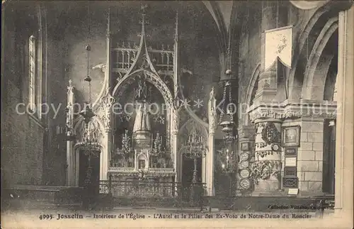 Josselin Interieur de l Eglise Kat. Josselin