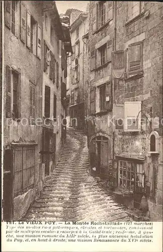 Le Puy en Velay Le vieux Puy Montee Rochtaillade Kat. Le Puy en Velay