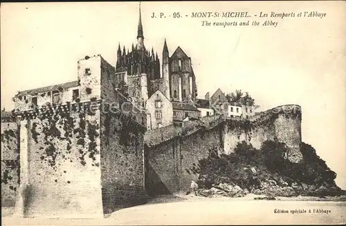 Mont Saint Michel Abbaye Remparts Kat. Pontorson