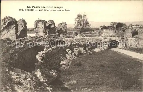 Frejus Vue interieure des Arenes Ruines Kat. Frejus