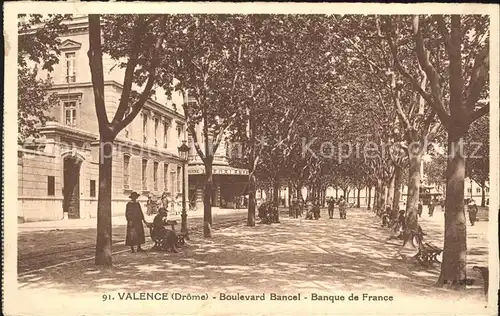 Valence Drome Boulevard Bancel Banque de France Kat. Valence