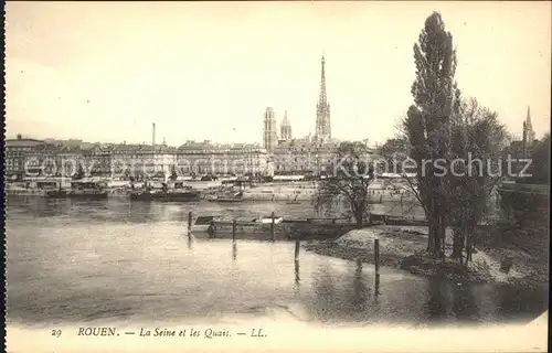 Rouen Seine et les Quais Cathedrale Kat. Rouen