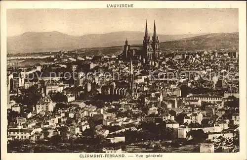 Clermont Ferrand Puy de Dome Vue generale Cathedrale Kat. Clermont Ferrand