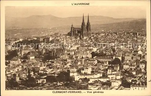 Clermont Ferrand Puy de Dome Vue generale Cathedrale Kat. Clermont Ferrand