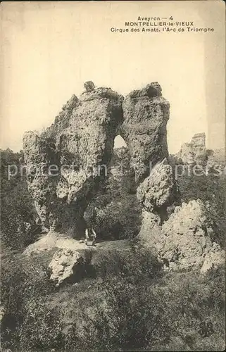 Montpellier Herault le Vieux Cirque des Amats Arc de Triomphe Ruines Kat. Montpellier