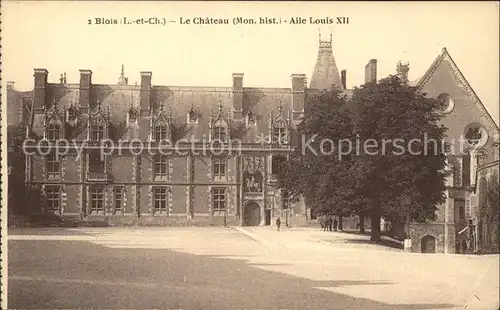 Blois Loir et Cher Chateau Aile Louis XII Monument historique Kat. Blois