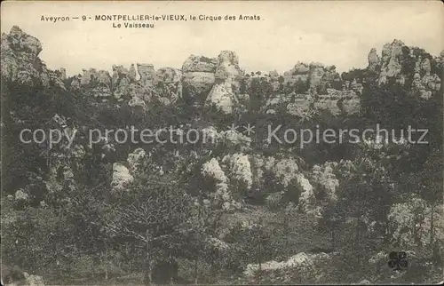 Montpellier Herault le Vieux Cirque des Amats Vaisseau Ruines Kat. Montpellier