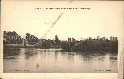 Cosne Cours sur Loire Bords de la Loire et Ponts suspendus Kat. Cosne Cours sur Loire