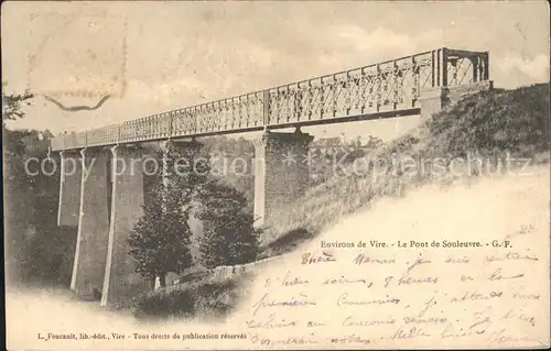 Vire Calvados Pont de Souleuvre Viadukt Eisenbahnbruecke Kat. Vire