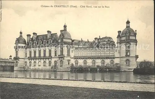 Chantilly Chateau vue sur le Parc Kat. Chantilly