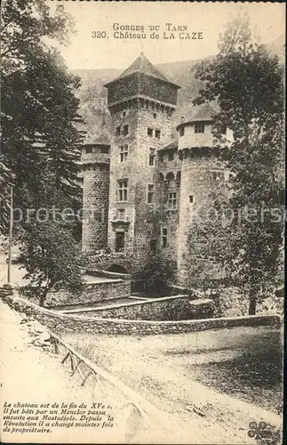 Sainte Enimie Chateau de La Caze Gorges du Tarn Kat. Sainte Enimie