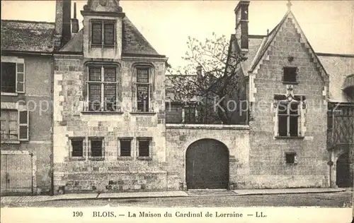 Blois Loir et Cher Maison du Cardinal de Lorraine Kat. Blois