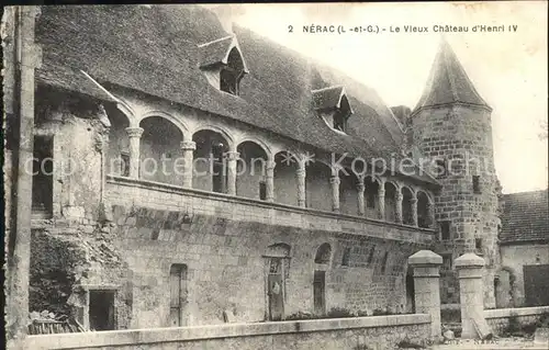 Nerac Vieux Chateau d Henri IV Kat. Nerac