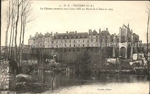 Thouars Chateau Louis XIII Marie de la Tour XVII siecle Kat. Thouars